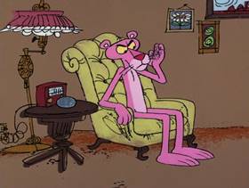 Screenshots from the 1976 DePatie Freleng cartoon Rocky Pink