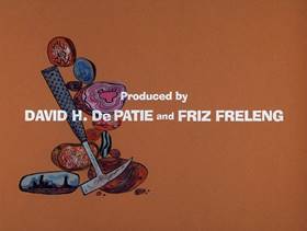 Screenshots from the 1976 DePatie Freleng cartoon Rocky Pink