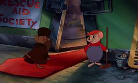 Screenshots from the 1977 Disney cartoon The Rescuers