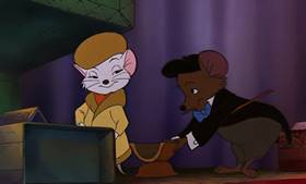 Screenshots from the 1977 Disney cartoon The Rescuers