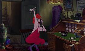 Screenshots from the 1977 Disney cartoon The Rescuers