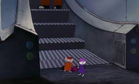 Screenshots from the 1977 Disney cartoon The Rescuers