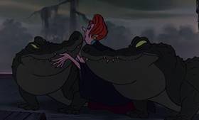 Screenshots from the 1977 Disney cartoon The Rescuers