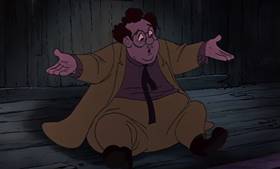 Screenshots from the 1977 Disney cartoon The Rescuers