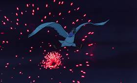 Screenshots from the 1977 Disney cartoon The Rescuers