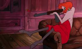 Screenshots from the 1977 Disney cartoon The Rescuers