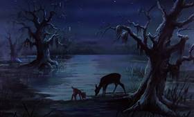 Screenshots from the 1977 Disney cartoon The Rescuers