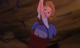 Screenshots from the 1977 Disney cartoon The Rescuers