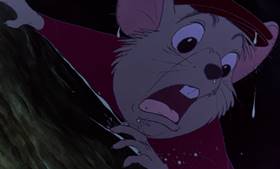 Screenshots from the 1977 Disney cartoon The Rescuers