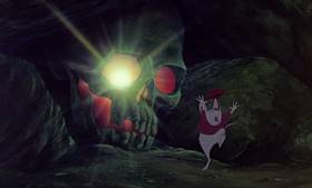 Screenshots from the 1977 Disney cartoon The Rescuers