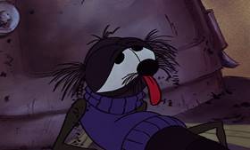 Screenshots from the 1977 Disney cartoon The Rescuers