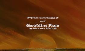 Screenshots from the 1977 Disney cartoon The Rescuers