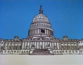 Screenshots from the 1977 Focus Design, Inc. cartoon I