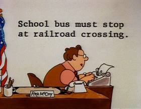 Screenshots from the 1977 Focus Design, Inc. cartoon I