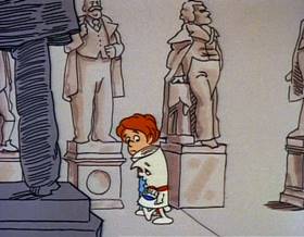 Screenshots from the 1977 Focus Design, Inc. cartoon I