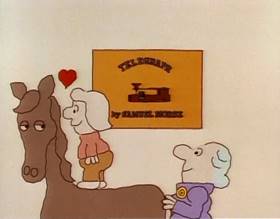 Screenshots from the 1977 Focus Design, Inc. cartoon Mother Necessity