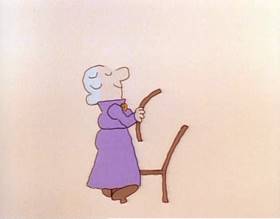 Screenshots from the 1977 Focus Design, Inc. cartoon Mother Necessity