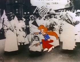 Screenshots from the 1977 Focus Design, Inc. cartoon Sufferin