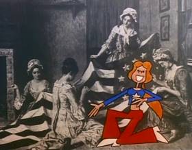 Screenshots from the 1977 Focus Design, Inc. cartoon Sufferin