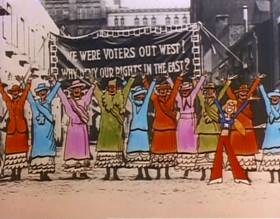 Screenshots from the 1977 Focus Design, Inc. cartoon Sufferin