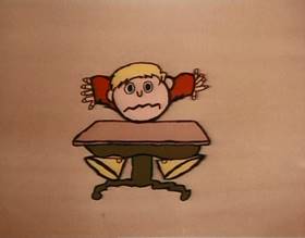 Screenshots from the 1977 Focus Design, Inc. cartoon Three Ring Government