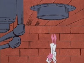 Screenshots from the 1977 DePatie Freleng cartoon Therapeutic Pink