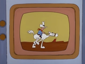 Screenshots from the 1977 DePatie Freleng cartoon Therapeutic Pink