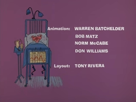 Screenshots from the 1977 DePatie Freleng cartoon Therapeutic Pink