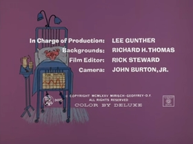 Screenshots from the 1977 DePatie Freleng cartoon Therapeutic Pink