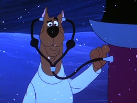 Screenshots from the 1978 Hanna-Barbera cartoon A Scary Night with a Snow Beast Fright