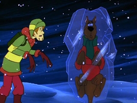 Screenshots from the 1978 Hanna-Barbera cartoon A Scary Night with a Snow Beast Fright