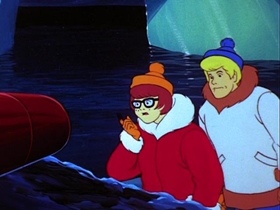 Screenshots from the 1978 Hanna-Barbera cartoon A Scary Night with a Snow Beast Fright