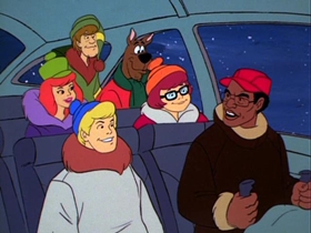 Screenshots from the 1978 Hanna-Barbera cartoon A Scary Night with a Snow Beast Fright