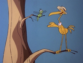 Screenshots from the 1978 DePatie Freleng cartoon Crane Brained