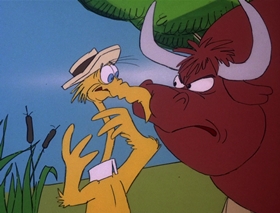 Screenshots from the 1978 DePatie Freleng cartoon Crane Brained