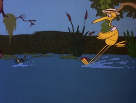 Screenshots from the 1978 DePatie Freleng cartoon Life With Feather