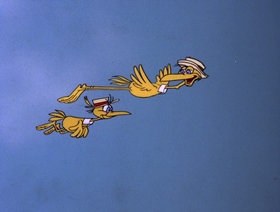 Screenshots from the 1978 DePatie Freleng cartoon Life With Feather