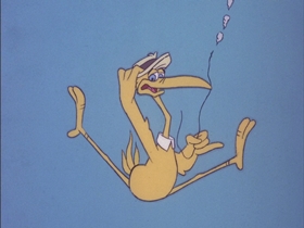 Screenshots from the 1978 DePatie Freleng cartoon King Of The Swamp