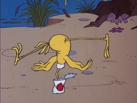 Screenshots from the 1978 DePatie Freleng cartoon King Of The Swamp
