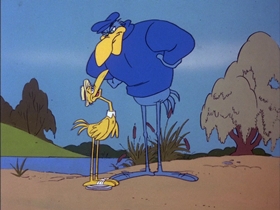 Screenshots from the 1978 DePatie Freleng cartoon King Of The Swamp