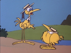 Screenshots from the 1978 DePatie Freleng cartoon King Of The Swamp