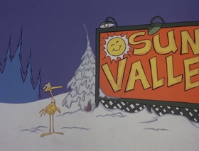 Screenshots from the 1978 DePatie Freleng cartoon Winter Blunderland