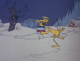Screenshots from the 1978 DePatie Freleng cartoon Winter Blunderland