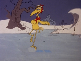 Screenshots from the 1978 DePatie Freleng cartoon Winter Blunderland