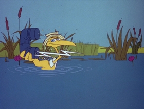 Screenshots from the 1978 DePatie Freleng cartoon Sonic Broom
