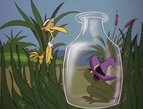 Screenshots from the 1978 DePatie Freleng cartoon Sonic Broom