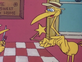 Screenshots from the 1978 DePatie Freleng cartoon Sonic Broom