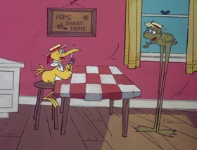Screenshots from the 1978 DePatie Freleng cartoon Sonic Broom