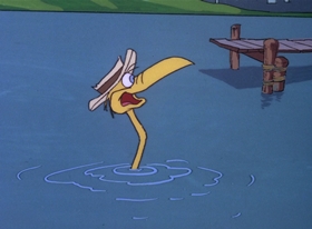 Screenshots from the 1978 DePatie Freleng cartoon Storky & Hatch