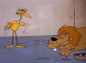 Screenshots from the 1978 DePatie Freleng cartoon Storky & Hatch